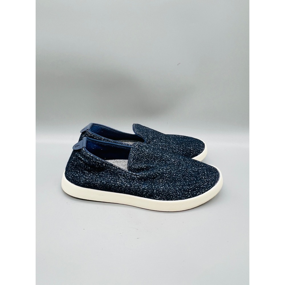 Allbirds Shoes Womens 8 Navy Blue Speckled Wool Lounger Slip On Sneakers Comfort